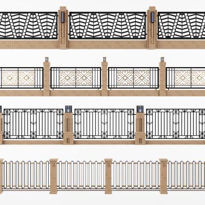 新中式铁艺围栏护栏