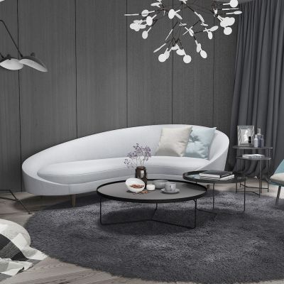 现代弧形异形沙发