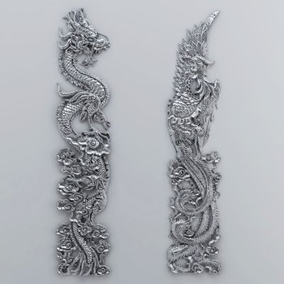 中式龙纹3D模型