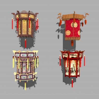 中式吊灯 景观灯 灯笼