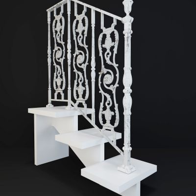 欧式铁艺雕花栏杆护栏