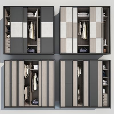 现代衣柜组合