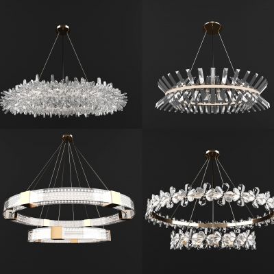 新中式水晶吊灯组合