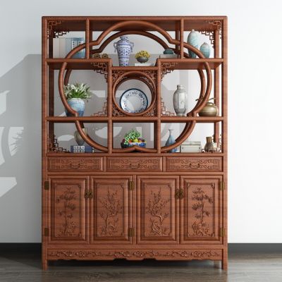 中式古典实木雕花