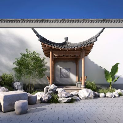 中式韩式古建凉亭