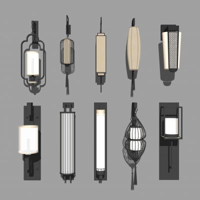 新中式壁灯 景观灯 路灯