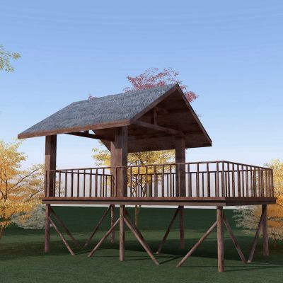 新中式景观凉亭