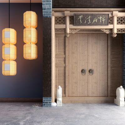 中式大门门头