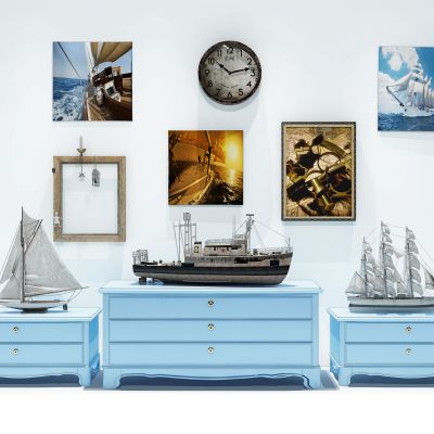 现代装饰柜组合