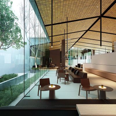 现代售楼处洽谈区