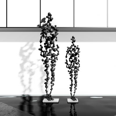 新中式抽象人物雕塑雕像