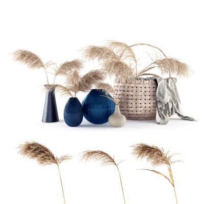 现代装饰干花篮子