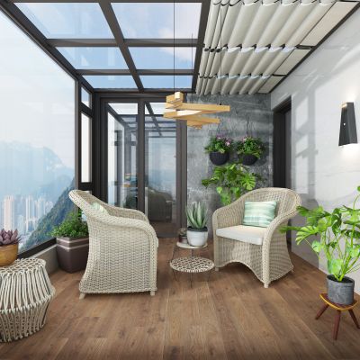 现代阳光房阳台