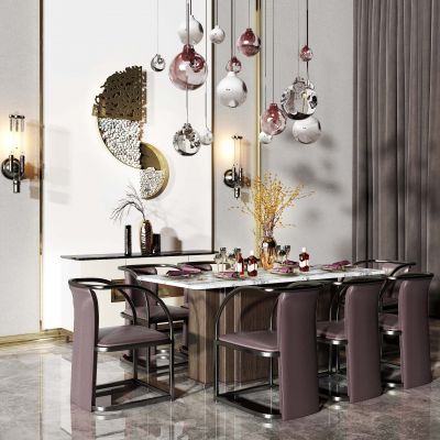 现代轻奢餐桌椅子