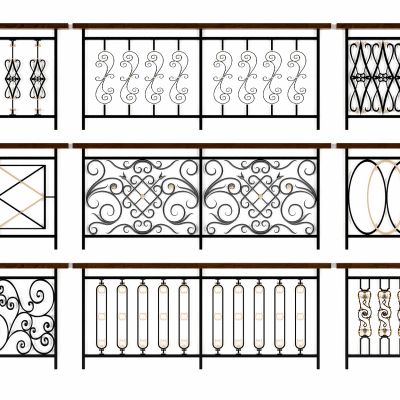 欧式铁艺雕花栏杆护栏