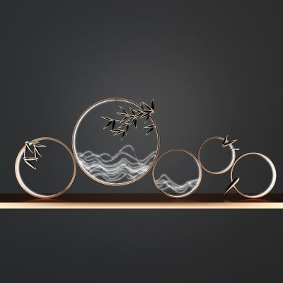 新中式金属装饰创意吊灯