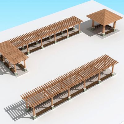 新中式东南亚古建凉亭