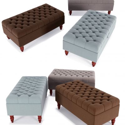 美式沙发凳