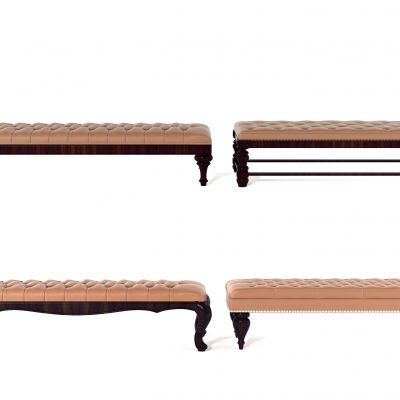 欧式皮革床尾凳脚榻