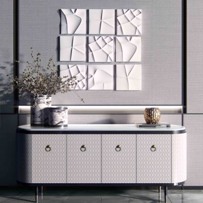 现代轻奢玄关柜电视柜