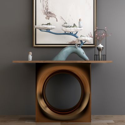 中式边柜装饰品摆件