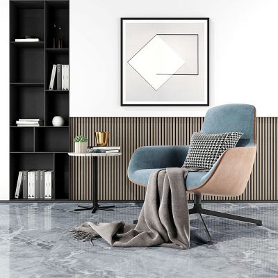 现代单体休闲沙发椅椅子3D模型