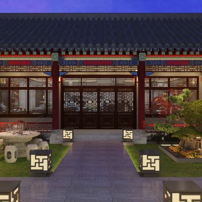 中式古建四合院