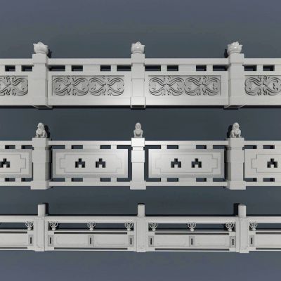 中式玉石石材栏杆