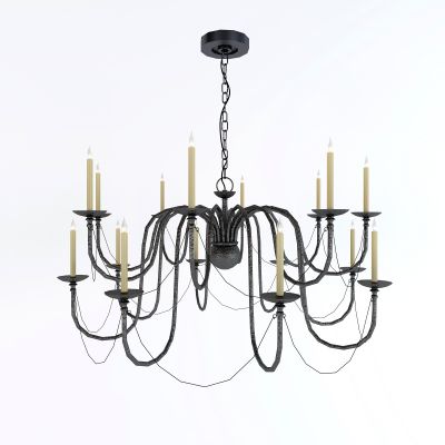 欧式法式铁艺LOFT吊灯