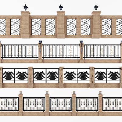 新中式铁艺围栏护栏
