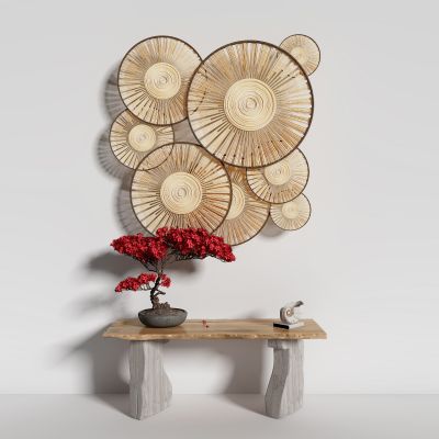 新中式东南亚民宿玄关装饰摆件