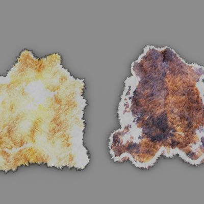 现代动物毛皮地毯