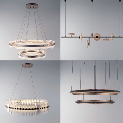新中式金属水晶吊灯