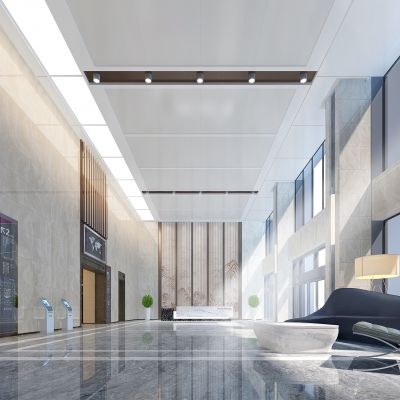 现代办公大堂大厅