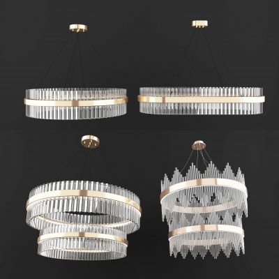 新中式水晶吊灯组合