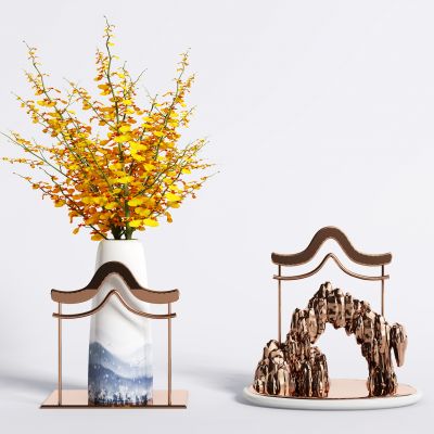 新中式花瓶摆件饰品