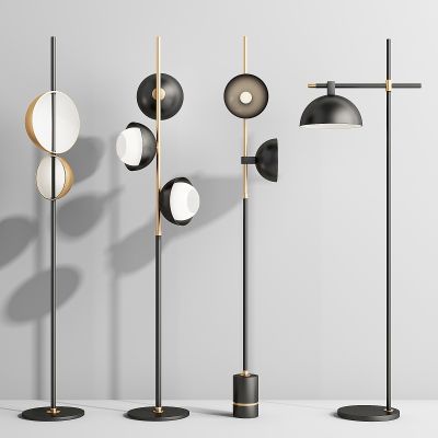 现代落地灯组合