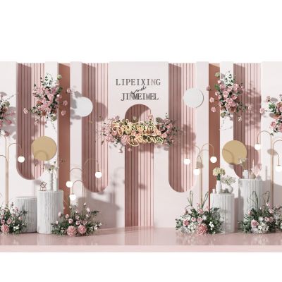 婚礼  花艺 背景墙