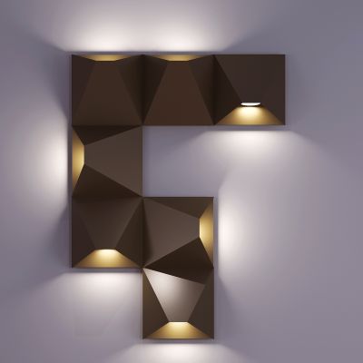 现代正方形装饰壁灯