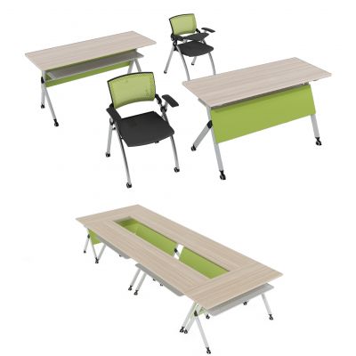 现代会议室培训桌椅