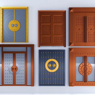 中式古典双开门