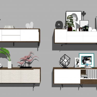 新中式电视柜 边柜 装饰柜