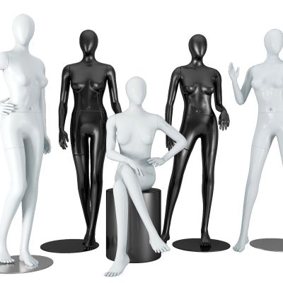 现代塑料服装模特
