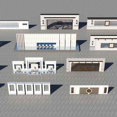 欧式景观墙背景墙