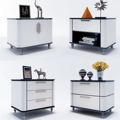 欧式床头柜组合