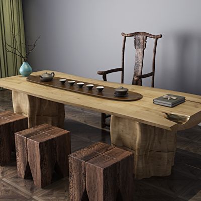 现代茶桌椅组合