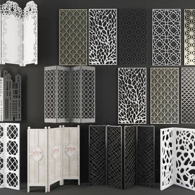 现代屏风隔断