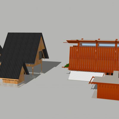 东南亚木屋 凉亭 