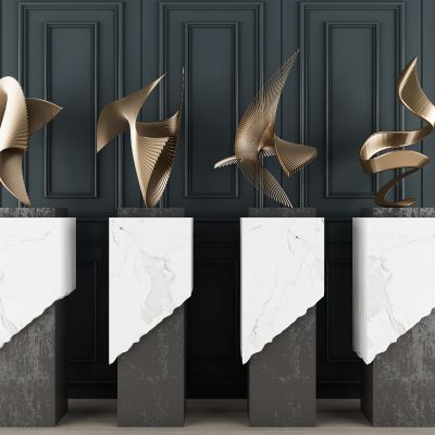 新中式抽象雕塑摆件