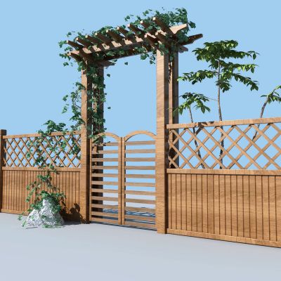 新中式农村牧场护栏